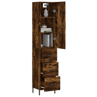 Thumbnail for Highboard Räuchereiche 34,5x34x180 cm Holzwerkstoff