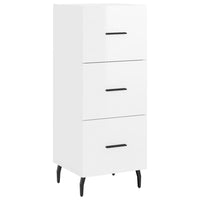 Thumbnail for Highboard Hochglanz-Weiß 34,5x34x180 cm Holzwerkstoff