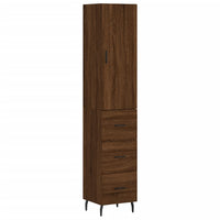 Thumbnail for Highboard Braun Eichen-Optik 34,5x34x180 cm Holzwerkstoff