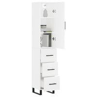 Thumbnail for Highboard Weiß 34,5x34x180 cm Holzwerkstoff