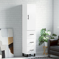 Thumbnail for Highboard Weiß 34,5x34x180 cm Holzwerkstoff