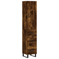 Thumbnail for Highboard Räuchereiche 34,5x34x180 cm Holzwerkstoff