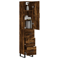 Thumbnail for Highboard Räuchereiche 34,5x34x180 cm Holzwerkstoff