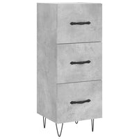 Thumbnail for Highboard Betongrau 34,5x34x180 cm Holzwerkstoff