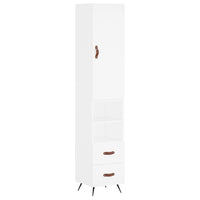 Thumbnail for Highboard Weiß 34,5x34x180 cm Holzwerkstoff