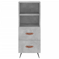 Thumbnail for Highboard Betongrau 34,5x34x180 cm Holzwerkstoff