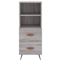 Thumbnail for Highboard Grau Sonoma 34,5x34x180 cm Holzwerkstoff