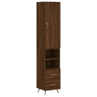 Thumbnail for Highboard Braun Eichen-Optik 34,5x34x180 cm Holzwerkstoff