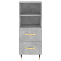 Thumbnail for Highboard Betongrau 34,5x34x180 cm Holzwerkstoff
