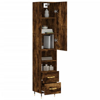 Thumbnail for Highboard Räuchereiche 34,5x34x180 cm Holzwerkstoff