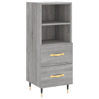 Thumbnail for Highboard Grau Sonoma 34,5x34x180 cm Holzwerkstoff