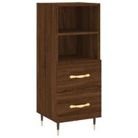 Thumbnail for Highboard Braun Eichen-Optik 34,5x34x180 cm Holzwerkstoff