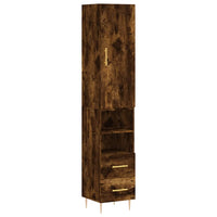 Thumbnail for Highboard Räuchereiche 34,5x34x180 cm Holzwerkstoff