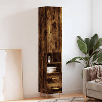 Thumbnail for Highboard Räuchereiche 34,5x34x180 cm Holzwerkstoff