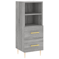 Thumbnail for Highboard Grau Sonoma 34,5x34x180 cm Holzwerkstoff