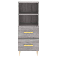 Thumbnail for Highboard Grau Sonoma 34,5x34x180 cm Holzwerkstoff