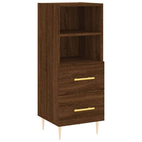 Thumbnail for Highboard Braun Eichen-Optik 34,5x34x180 cm Holzwerkstoff