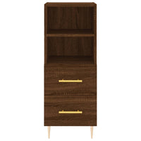 Thumbnail for Highboard Braun Eichen-Optik 34,5x34x180 cm Holzwerkstoff