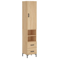 Thumbnail for Highboard Sonoma-Eiche 34,5x34x180 cm Holzwerkstoff