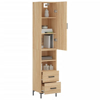 Thumbnail for Highboard Sonoma-Eiche 34,5x34x180 cm Holzwerkstoff