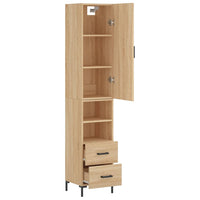 Thumbnail for Highboard Sonoma-Eiche 34,5x34x180 cm Holzwerkstoff