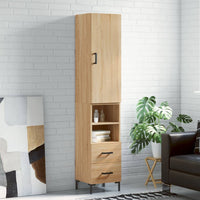 Thumbnail for Highboard Sonoma-Eiche 34,5x34x180 cm Holzwerkstoff
