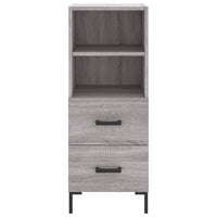 Thumbnail for Highboard Grau Sonoma 34,5x34x180 cm Holzwerkstoff