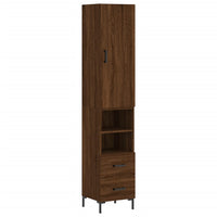 Thumbnail for Highboard Braun Eichen-Optik 34,5x34x180 cm Holzwerkstoff