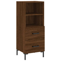 Thumbnail for Highboard Braun Eichen-Optik 34,5x34x180 cm Holzwerkstoff
