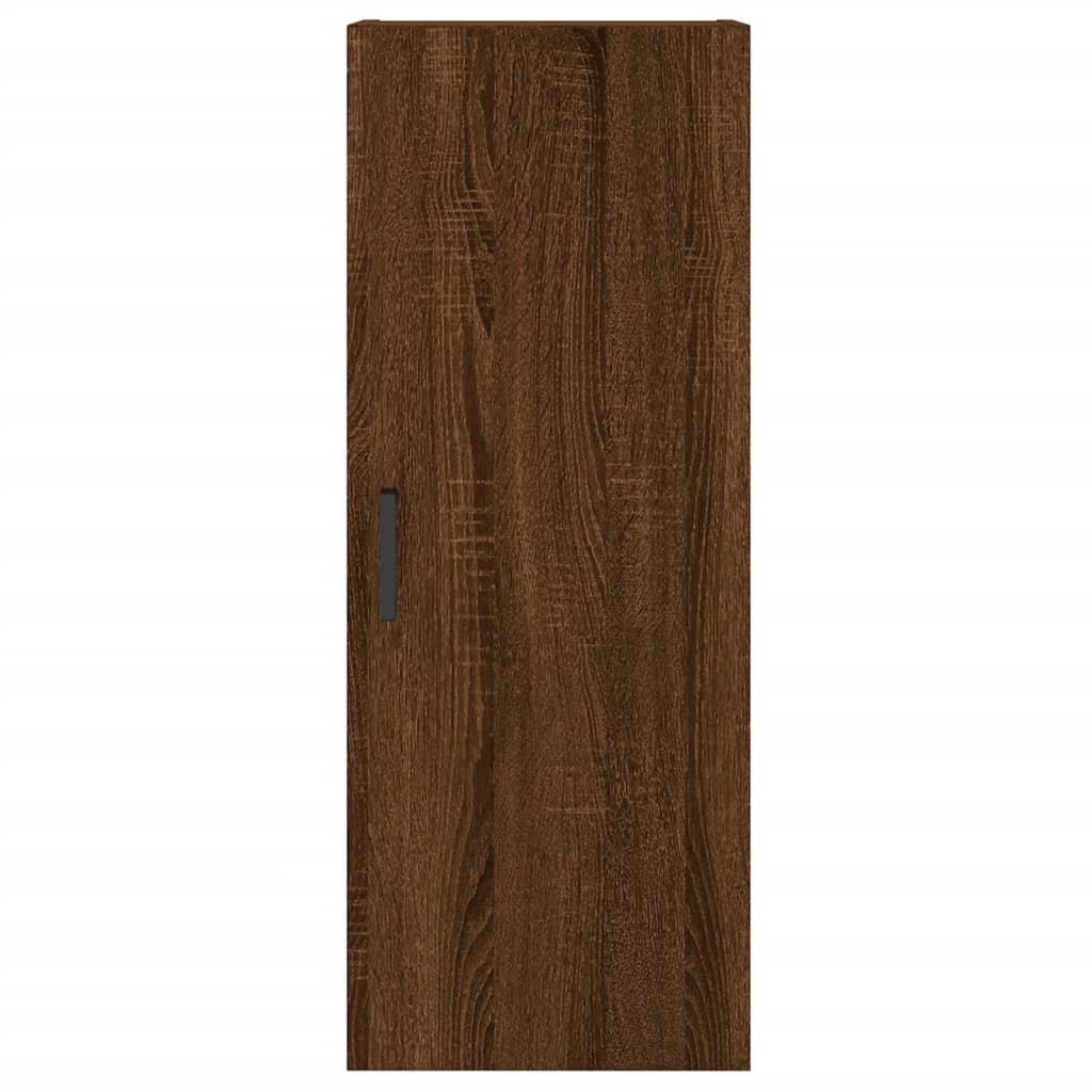 Highboard Braun Eichen-Optik 34,5x34x180 cm Holzwerkstoff