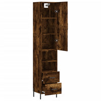 Thumbnail for Highboard Räuchereiche 34,5x34x180 cm Holzwerkstoff