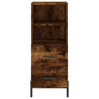 Thumbnail for Highboard Räuchereiche 34,5x34x180 cm Holzwerkstoff