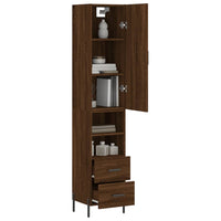 Thumbnail for Highboard Braun Eichen-Optik 34,5x34x180 cm Holzwerkstoff