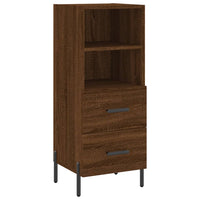 Thumbnail for Highboard Braun Eichen-Optik 34,5x34x180 cm Holzwerkstoff