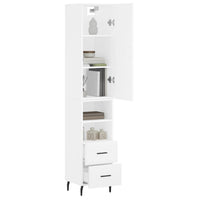 Thumbnail for Highboard Weiß 34,5x34x180 cm Holzwerkstoff