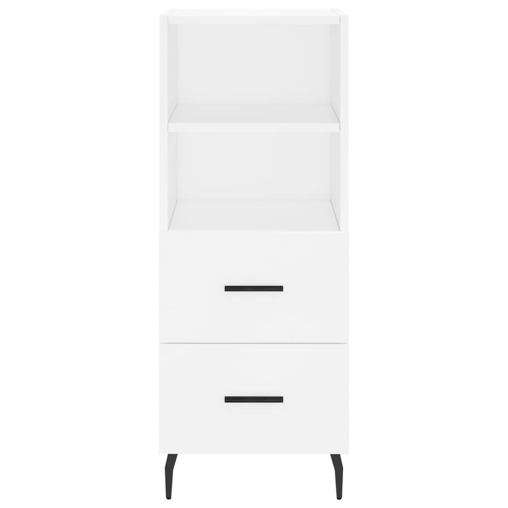 Highboard Weiß 34,5x34x180 cm Holzwerkstoff