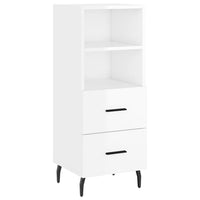 Thumbnail for Highboard Hochglanz-Weiß 34,5x34x180 cm Holzwerkstoff