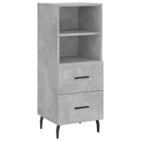 Thumbnail for Highboard Betongrau 34,5x34x180 cm Holzwerkstoff