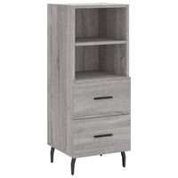 Thumbnail for Highboard Grau Sonoma 34,5x34x180 cm Holzwerkstoff