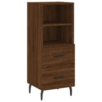 Thumbnail for Highboard Braun Eichen-Optik 34,5x34x180 cm Holzwerkstoff