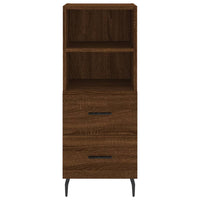 Thumbnail for Highboard Braun Eichen-Optik 34,5x34x180 cm Holzwerkstoff