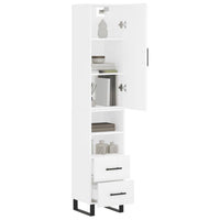 Thumbnail for Highboard Weiß 34,5x34x180 cm Holzwerkstoff
