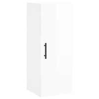 Thumbnail for Highboard Hochglanz-Weiß 34,5x34x180 cm Holzwerkstoff