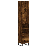 Thumbnail for Highboard Räuchereiche 34,5x34x180 cm Holzwerkstoff