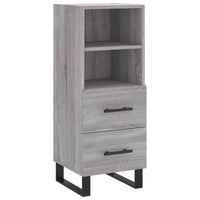 Thumbnail for Highboard Grau Sonoma 34,5x34x180 cm Holzwerkstoff