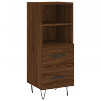 Thumbnail for Highboard Braun Eichen-Optik 34,5x34x180 cm Holzwerkstoff