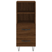 Thumbnail for Highboard Braun Eichen-Optik 34,5x34x180 cm Holzwerkstoff