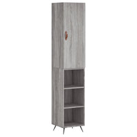 Thumbnail for Highboard Grau Sonoma 34,5x34x180 cm Holzwerkstoff