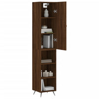Thumbnail for Highboard Braun Eichen-Optik 34,5x34x180 cm Holzwerkstoff