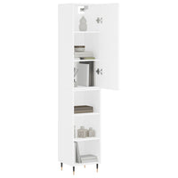 Thumbnail for Highboard Weiß 34,5x34x180 cm Holzwerkstoff